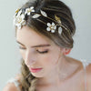 bridal crystal flower headpiece by twigs and honey, wedding hair accessory