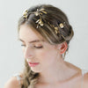 bridal floral modern headpiece, headband, weddings, twigs & honey