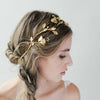 bridal floral modern headpiece, headband, weddings, twigs & honey