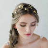 bridal floral modern headpiece, headband, weddings, twigs & honey