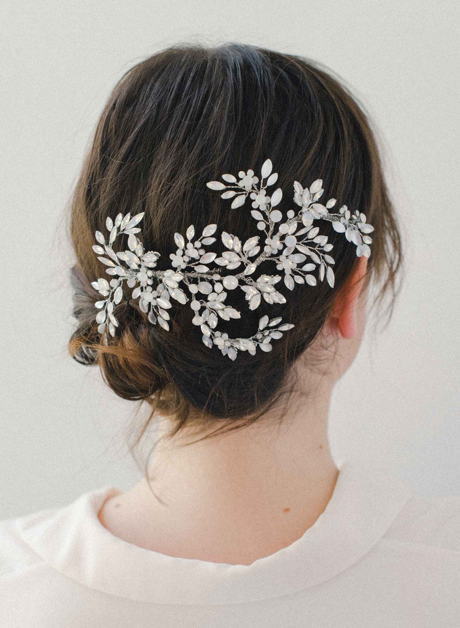 bridal headpiece, hair clip, wedding accessory, twigs and honey