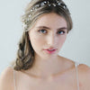bridal crystal and silk flower hair vine, headband, twigs and honey