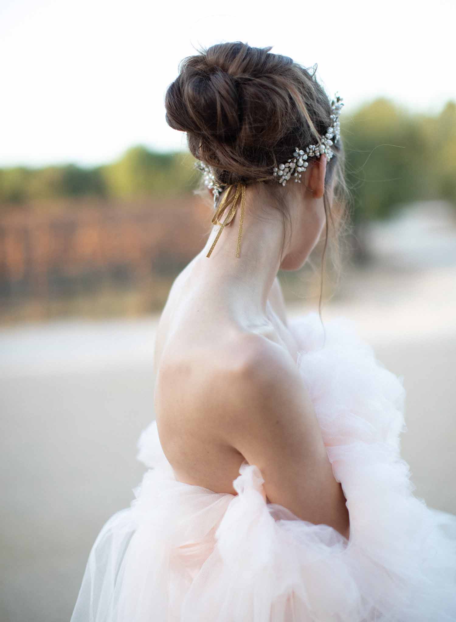 bridal hair vine, opal crystals, freshwater pearls, headpiece by twigs & honey