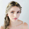 grecian inspired bridal headpiece, twigs and honey, gold 