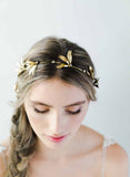 grecian inspired bridal headpiece, twigs and honey, gold 