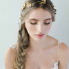 grecian inspired bridal headpiece, twigs and honey, gold 