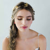 grecian inspired bridal headpiece, twigs and honey, gold 