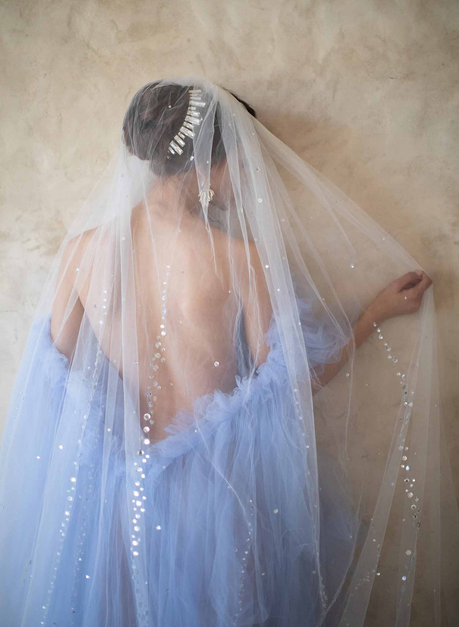 Pearl & Crystal Wedding Veil | Kennedy Blue