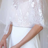 Simple embroidered crystal or pearl bead sash - Style #2069