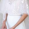 bridal simple embroidered crystal and pearl sash, twigs & honey