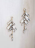 crystal confetti bridal earrings, jewelry, twigs & honey