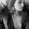 crystal confetti bridal earrings, jewelry, twigs & honey