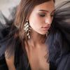 crystal confetti bridal earrings, jewelry, twigs & honey