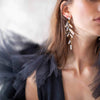 crystal confetti bridal earrings, jewelry, twigs & honey