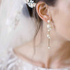 Pearl dewdrop earrings - Style #2071