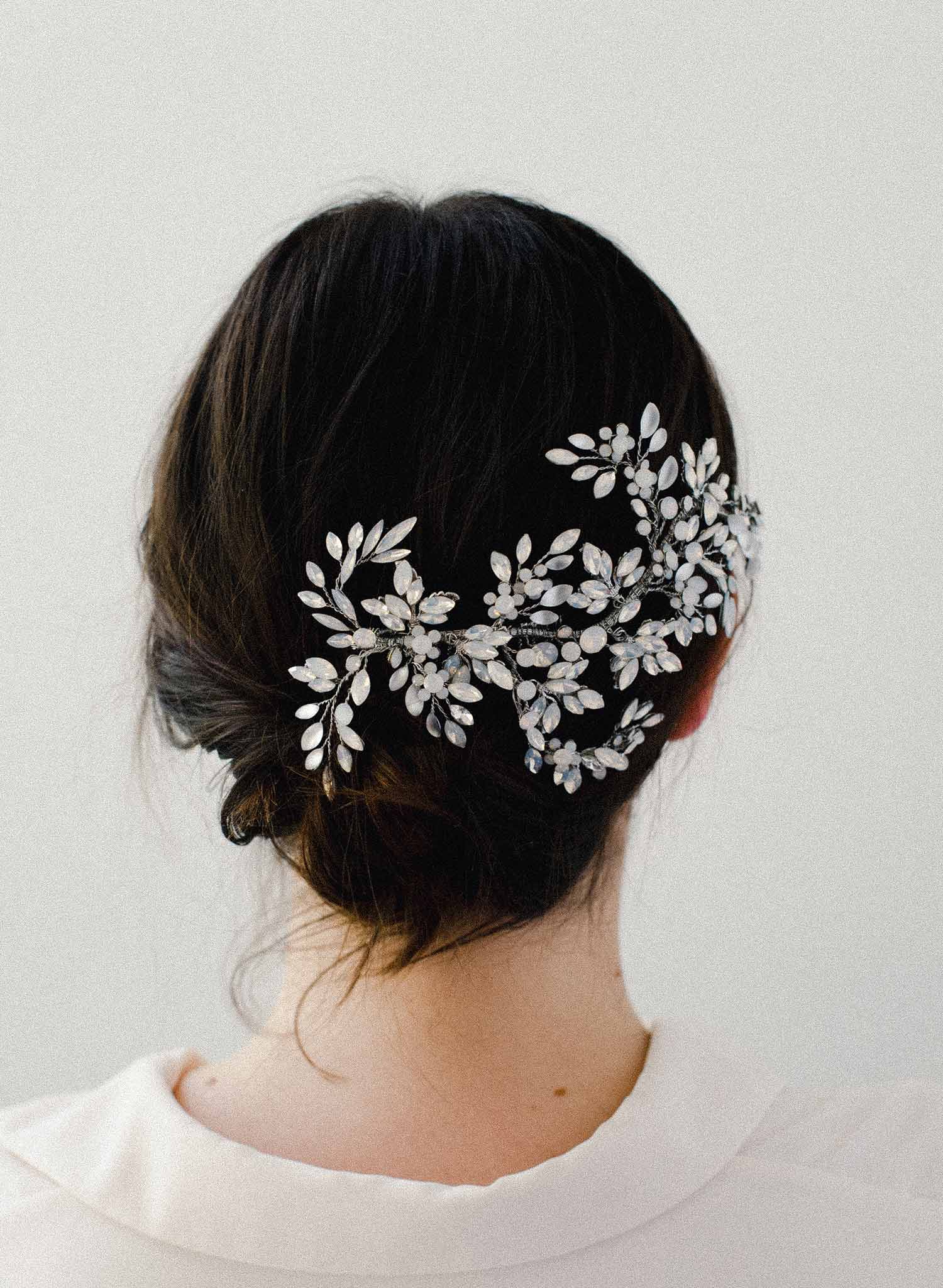 bridal headpiece, hair clip, wedding accessory, twigs and honey