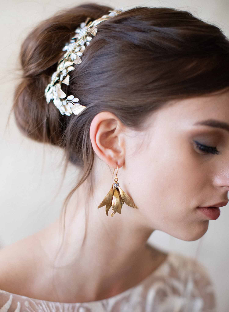 Grecian dainty wing earrings - Style #2073