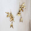 grecian inspired gold drop earrings, bridal, twigs and honey, weddings