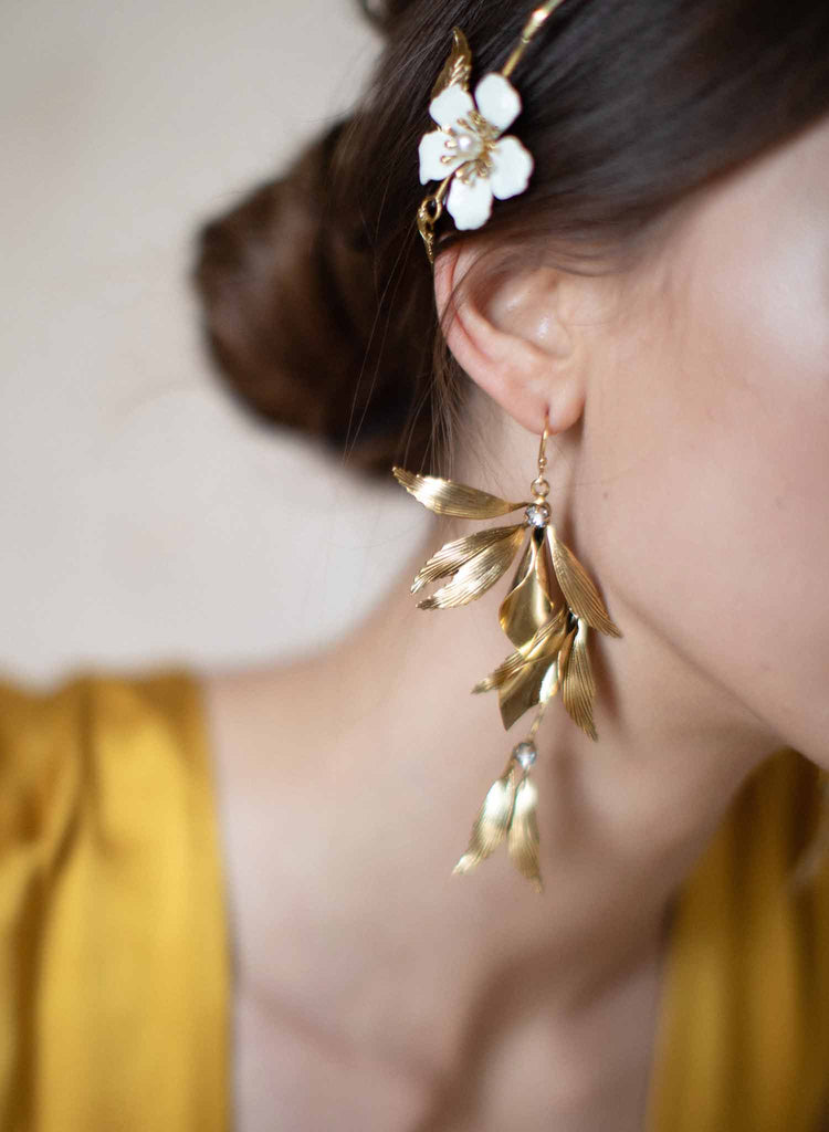 Grecian high drama wing earrings - Style #2074