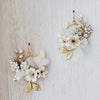 clay bridal floral earrings by twigs and honey