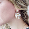 bridal floral earrings by Twigs & Honey