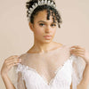 bridal crystal tiara crown, ornate, twigs & honey