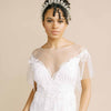 bridal crystal tiara crown, ornate, twigs & honey