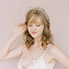 bridal crystal tiara crown, ornate, twigs & honey