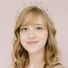 bridal crystal tiara crown, ornate, twigs & honey