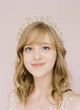 bridal crystal tiara crown, ornate, twigs & honey