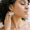 clay bridal floral earrings by twigs and honey