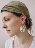 clay bridal floral earrings by twigs and honey