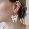 clay bridal floral earrings by twigs and honey