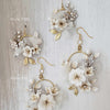 clay bridal floral earrings by twigs and honey