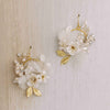 clay bridal floral earrings by twigs and honey