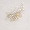 twigs and honey bridal spray of pearls and crystals hair comb