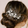 twigs and honey bridal spray of pearls and crystals hair comb