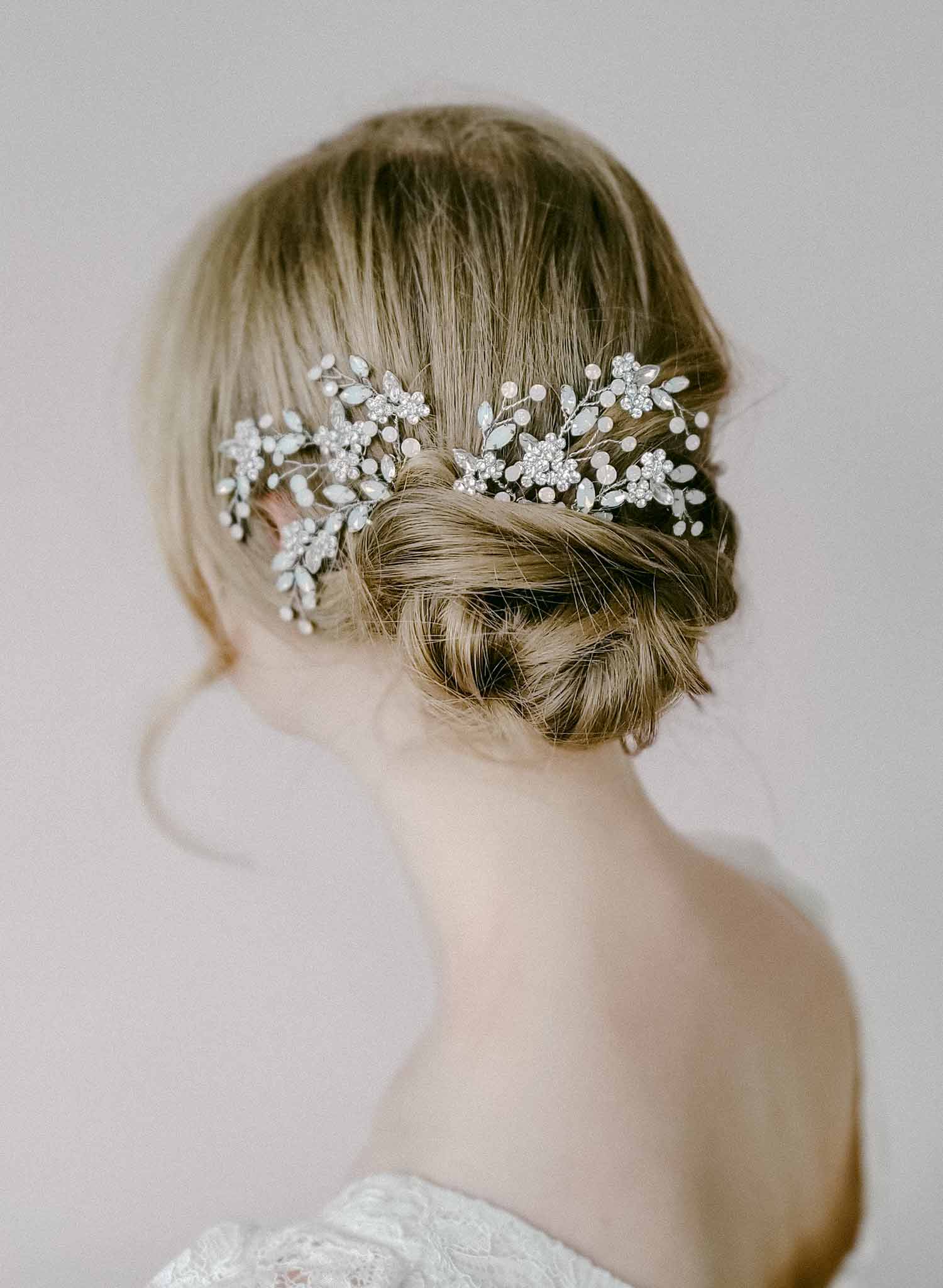 Bridal crystal discount hair pins