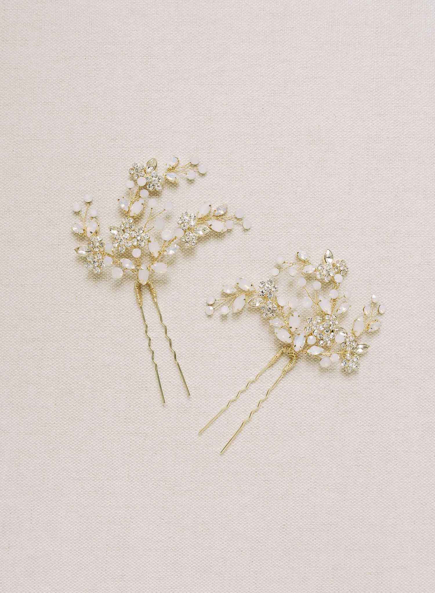 Opal crystal spray pin set of 2 - Style #2112