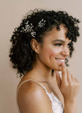 crystal hair pins, bobby pins for brides by twigs and honey silver