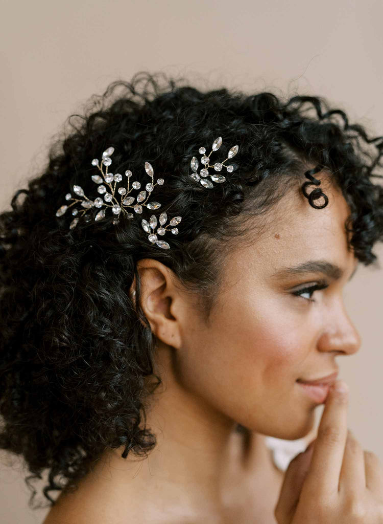 bridal hair pins, bobby pins, crystallized by twigs & honey