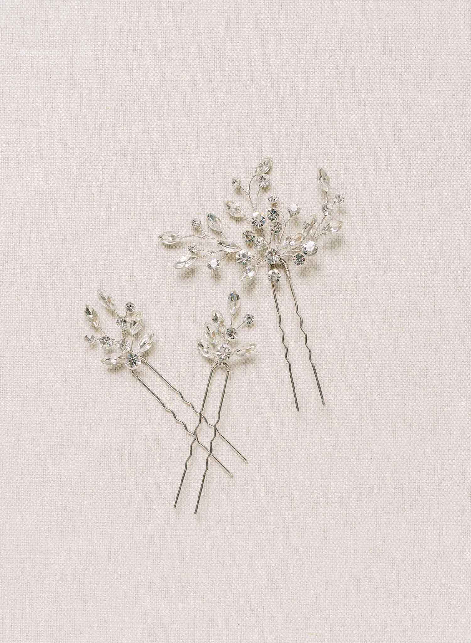 bridal hair pins, bobby pins, crystallized by twigs & honey
