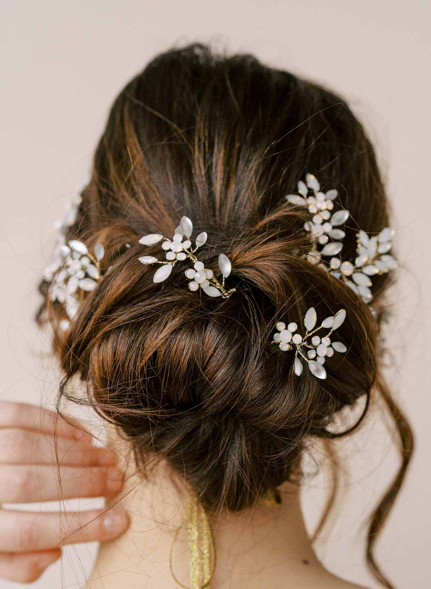 Silver Bridal Hair Pins Rose Gold Hair Pin Bridesmaid - Etsy