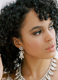 vintage inspired bridal crystal ballroom earrings, twigs and honey