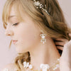 vintage inspired bridal crystal ballroom earrings, twigs and honey
