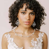 pearl filigree lace wired bridal earrings, twigs and honey