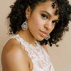 pearl filigree lace wired bridal earrings, twigs and honey