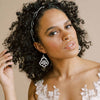 pearl filigree lace wired bridal earrings, twigs and honey