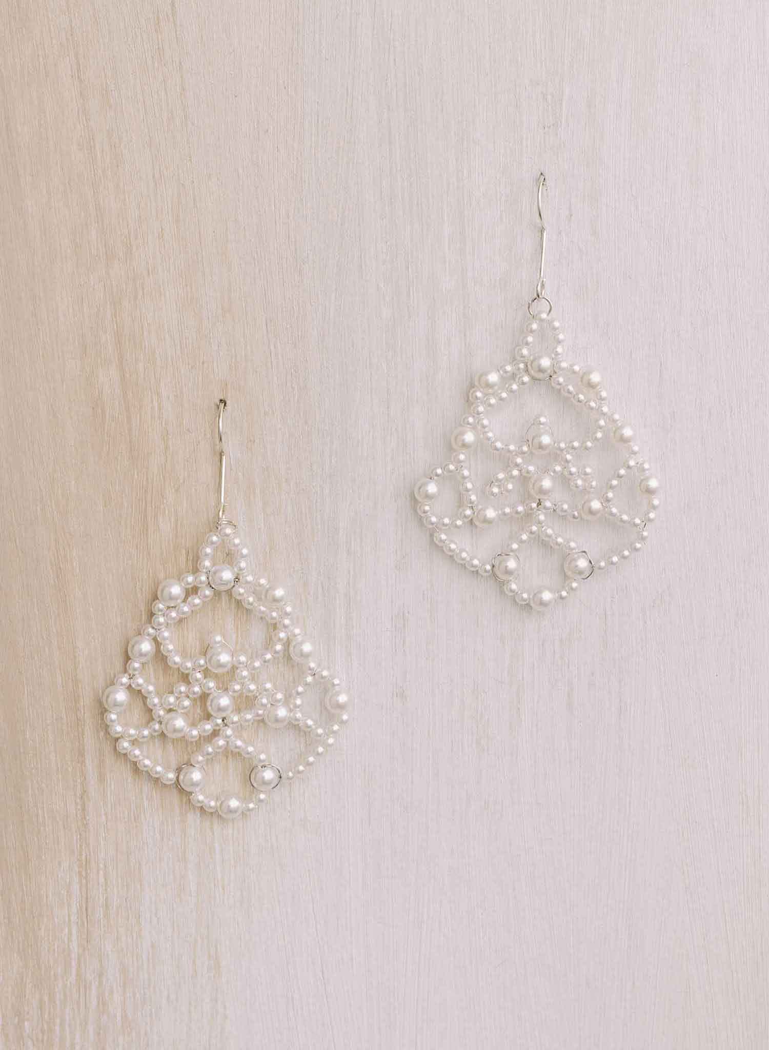 Pearl lace earrings - Style #2119