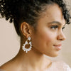 pearl chandelier bridal earrings, weddings, twigs & honey